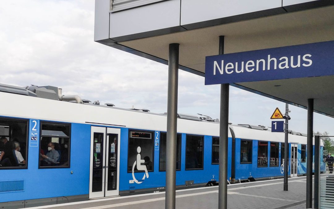 Mit der Bahn zu Besuch nach Neuenhaus